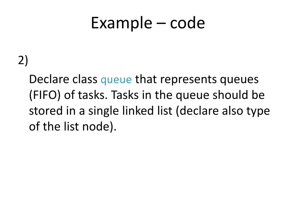 example code 1