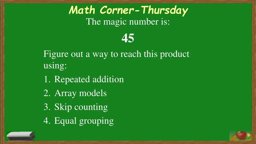 math corner thursday the magic number