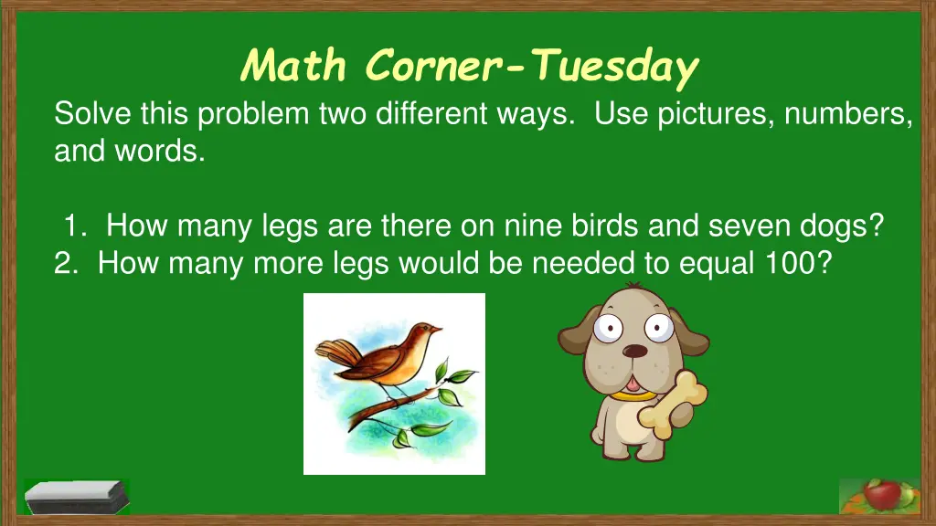 math corner tuesday solve this problem