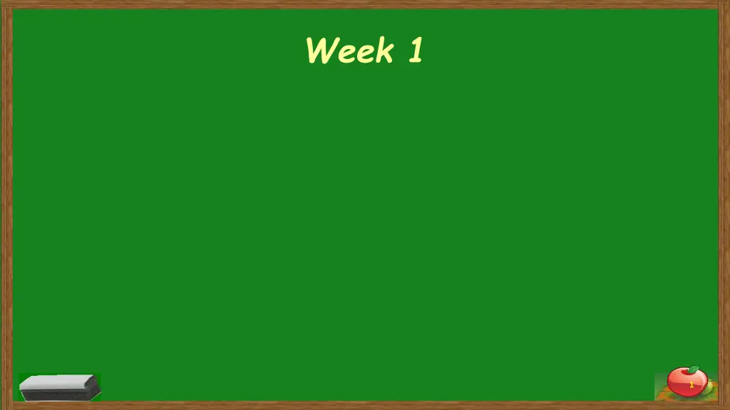 week 1