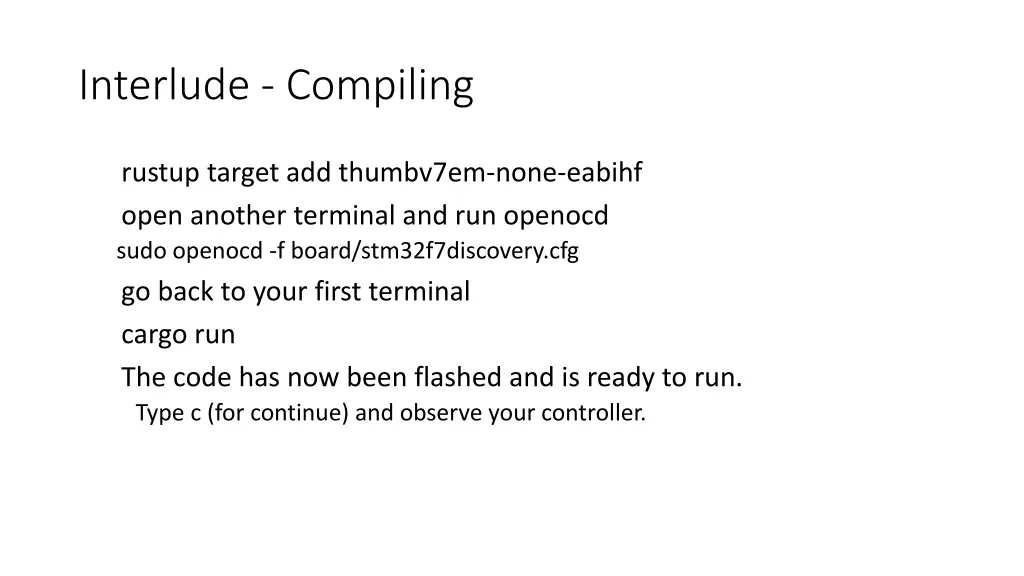 interlude compiling