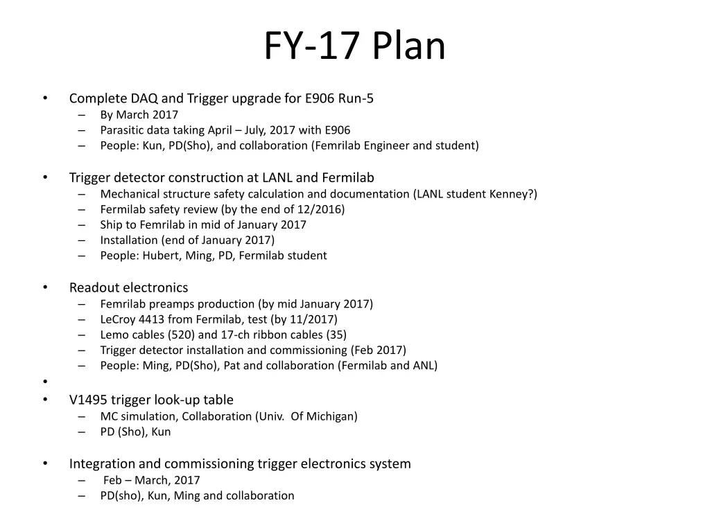 fy 17 plan