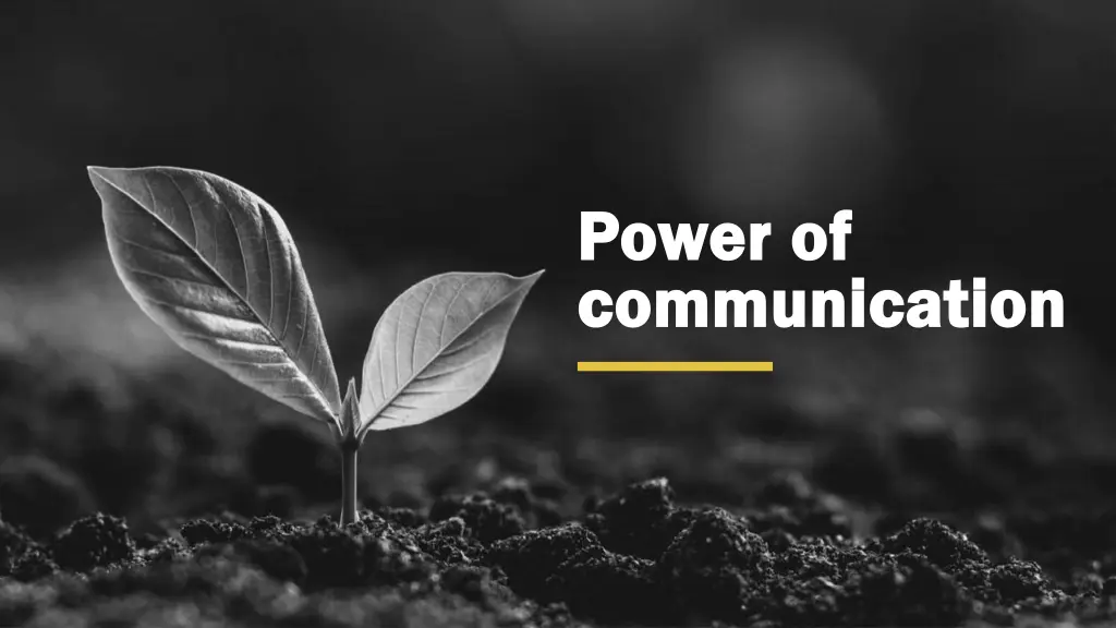 power of power of communication communication