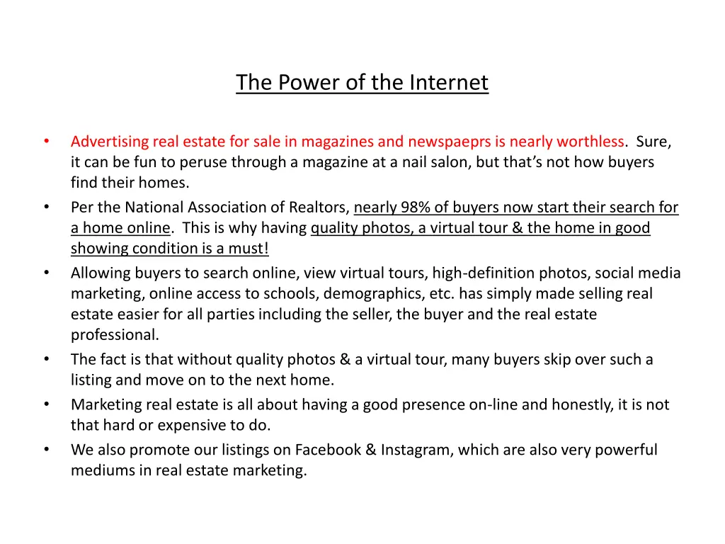 the power of the internet