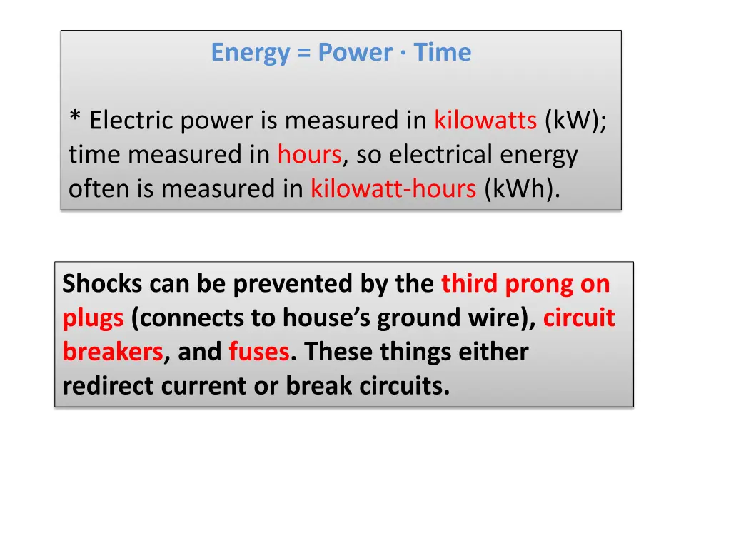 energy power time