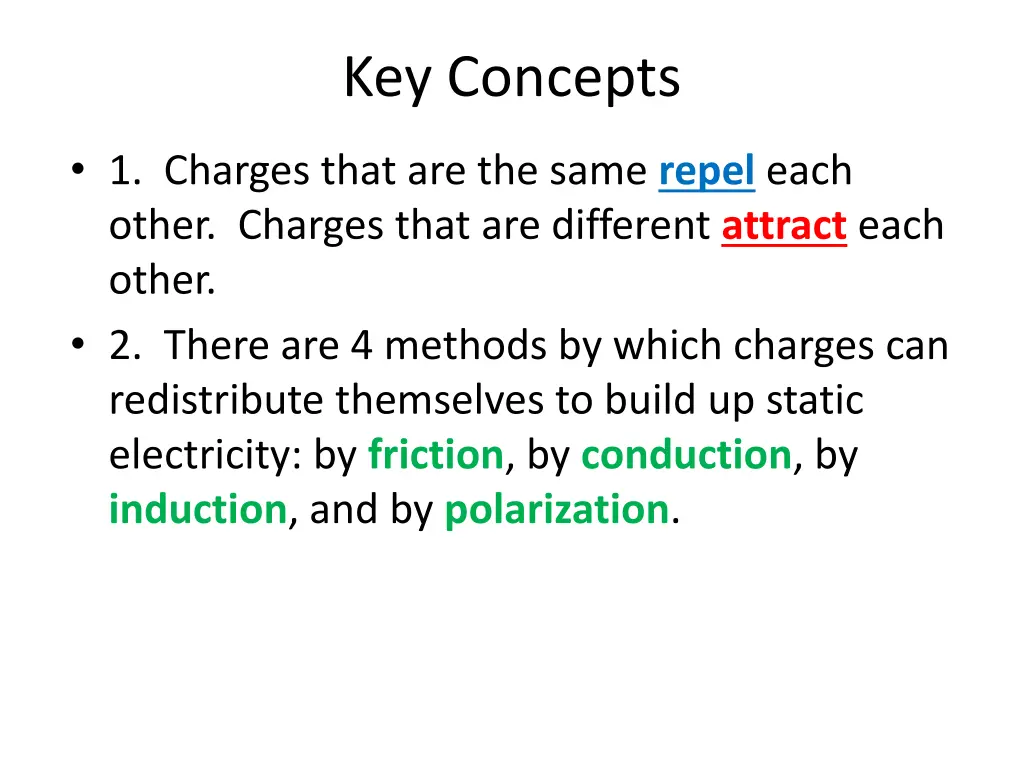 key concepts
