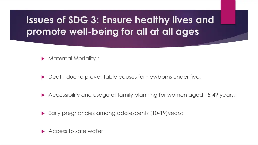 issues of sdg 3 ensure healthy lives and promote