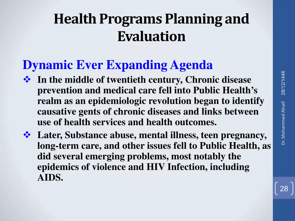 health programs planning and evaluation 24