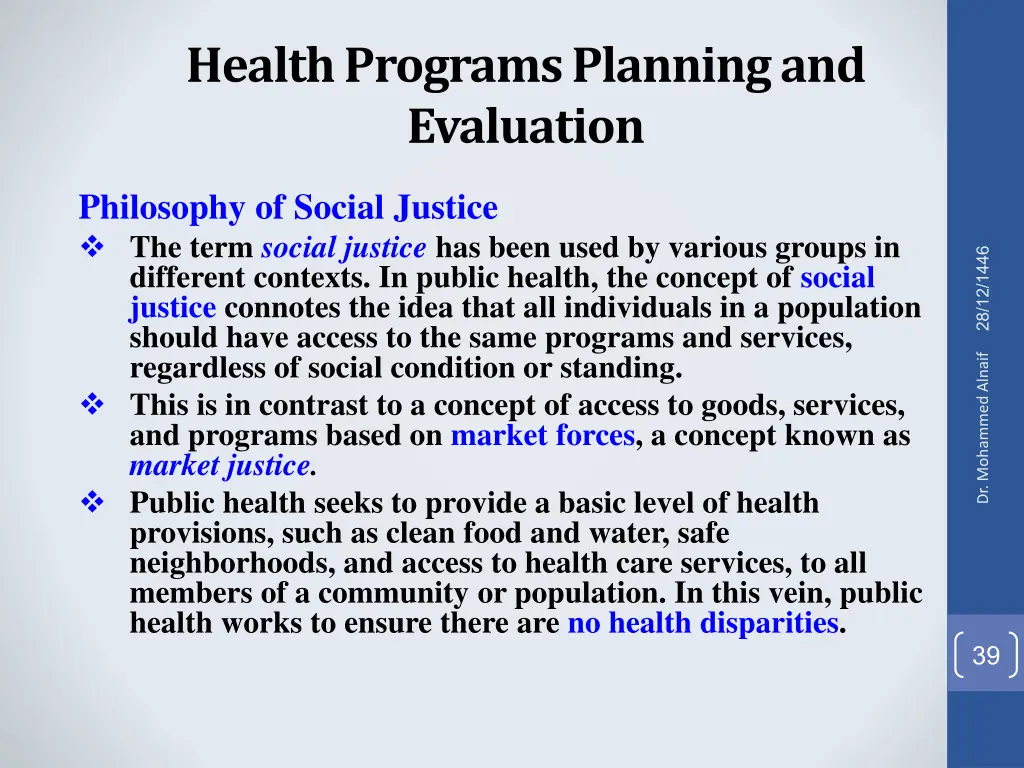 health programs planning and evaluation 30