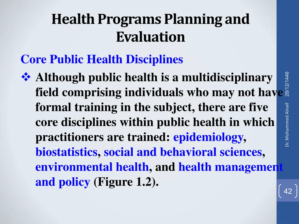 health programs planning and evaluation 33