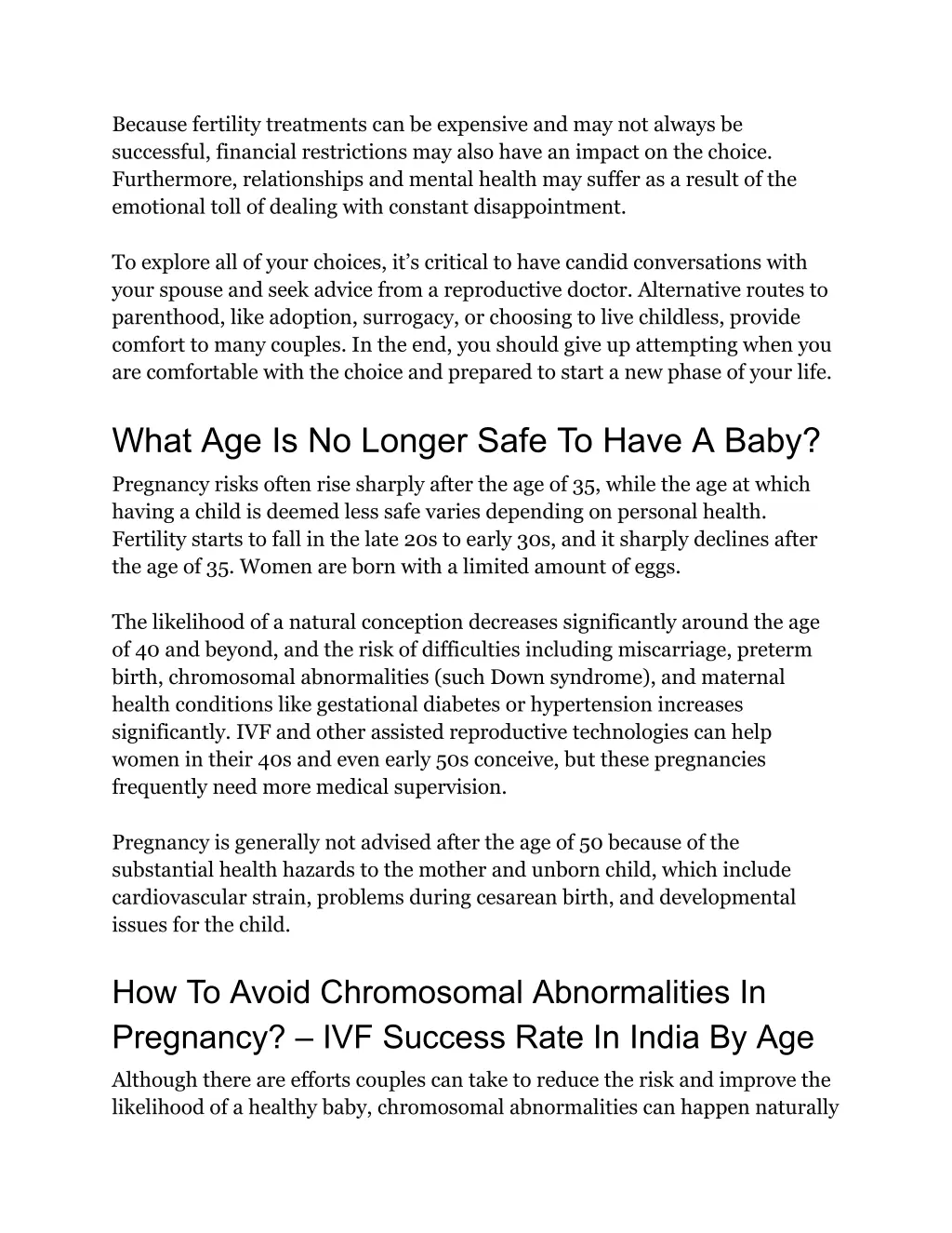 because fertility treatments can be expensive