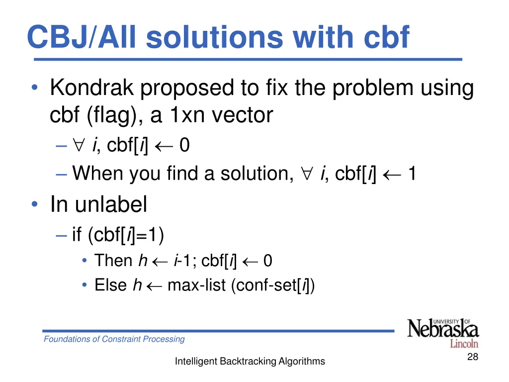 cbj all solutions with cbf