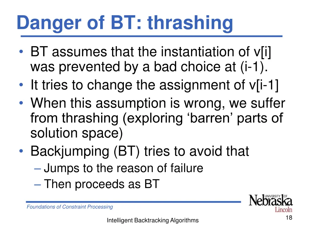 danger of bt thrashing