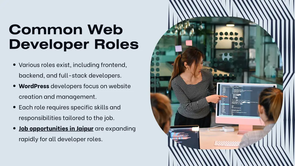 common web developer roles