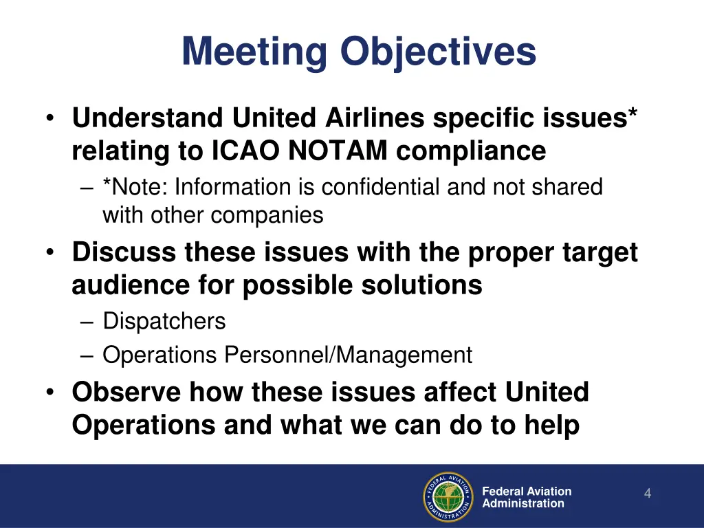 meeting objectives
