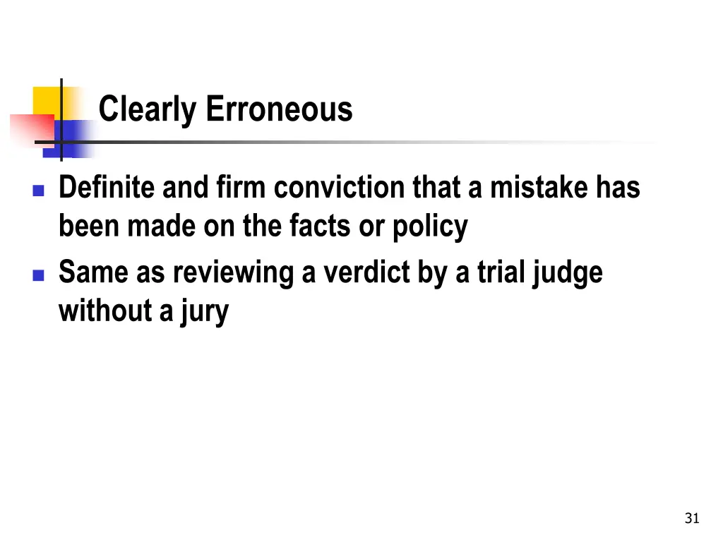 clearly erroneous