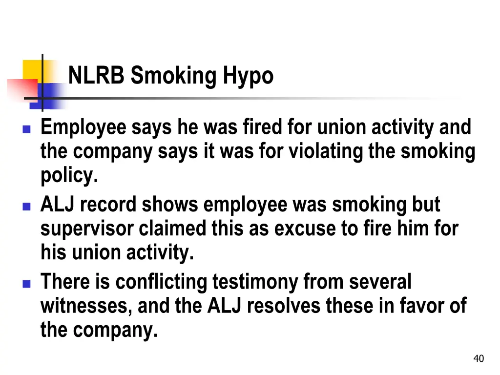 nlrb smoking hypo