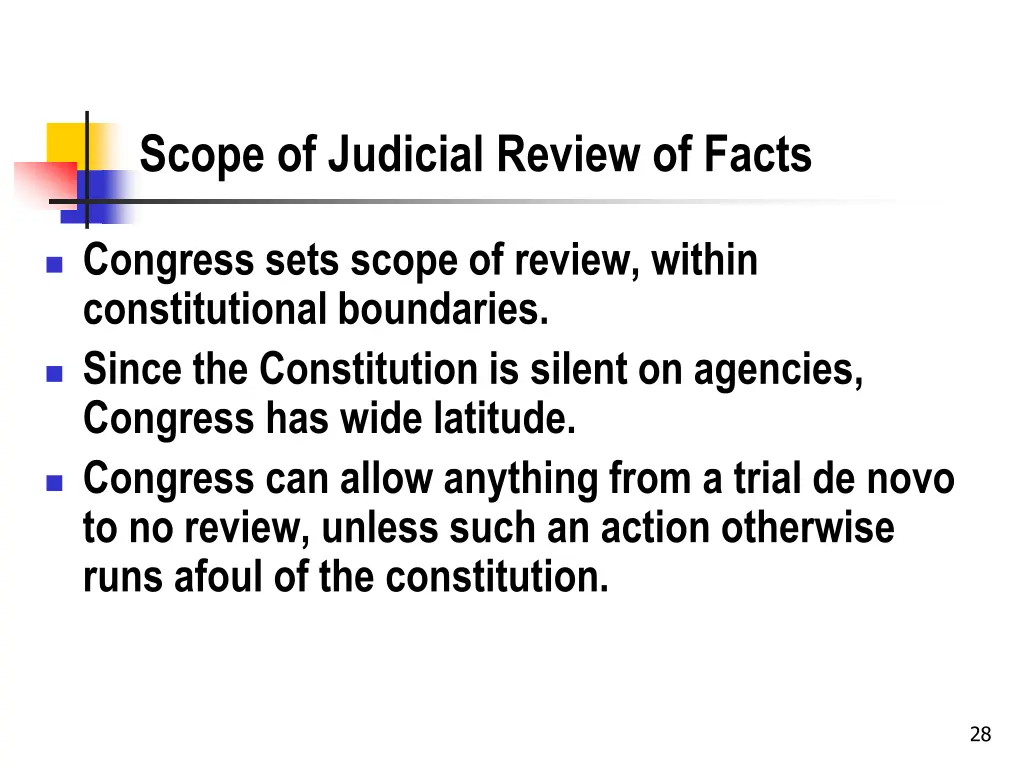 scope of judicial review of facts