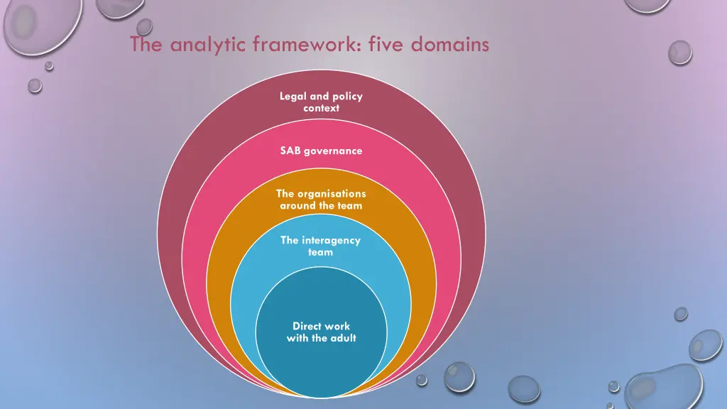 the analytic framework five domains