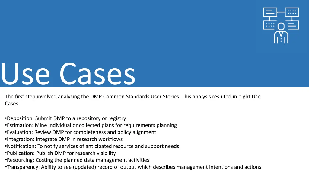 use cases the first step involved analysing