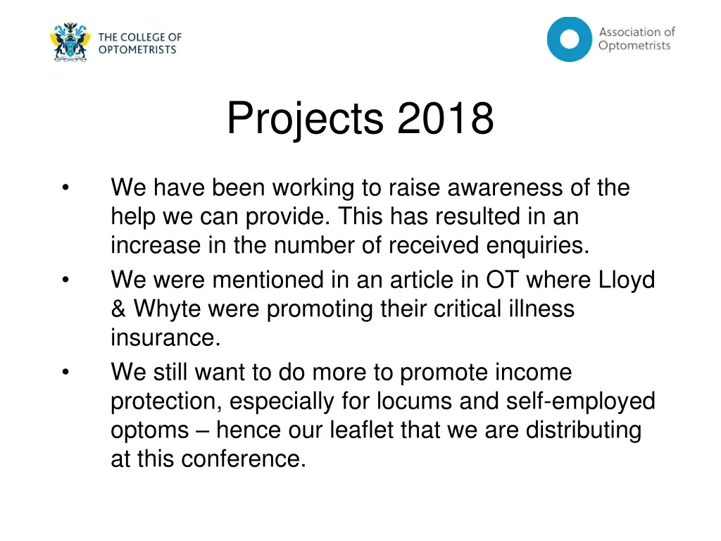 projects 2018