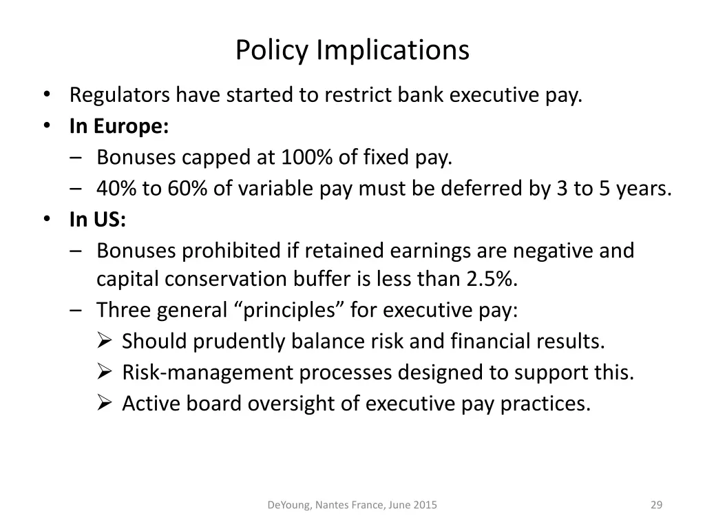 policy implications