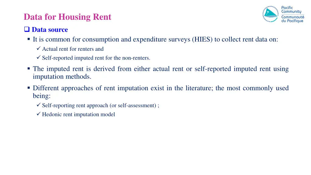 data for housing rent data source it is common