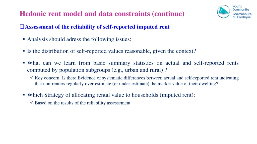 hedonic rent model and data constraints continue 1
