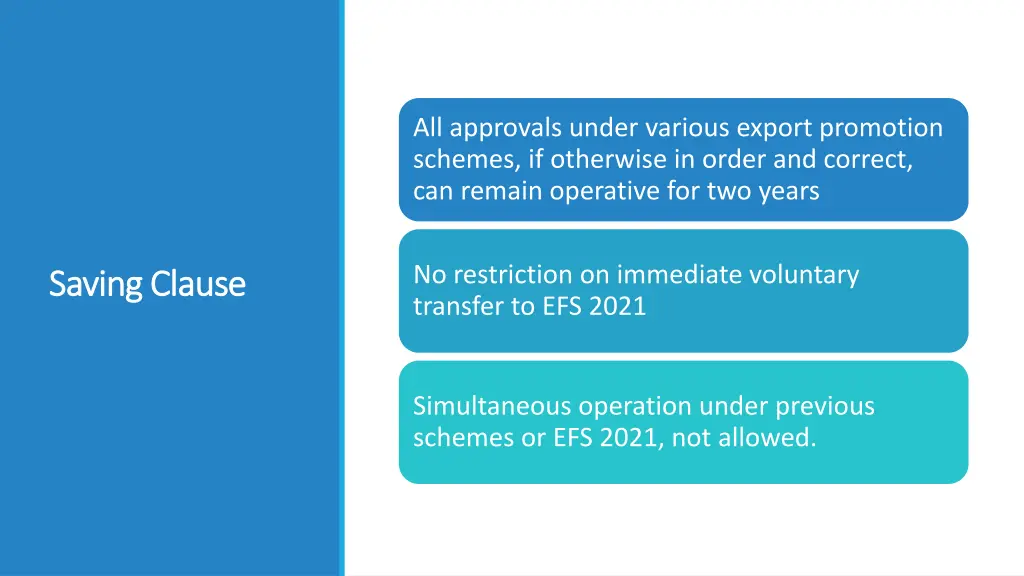 all approvals under various export promotion