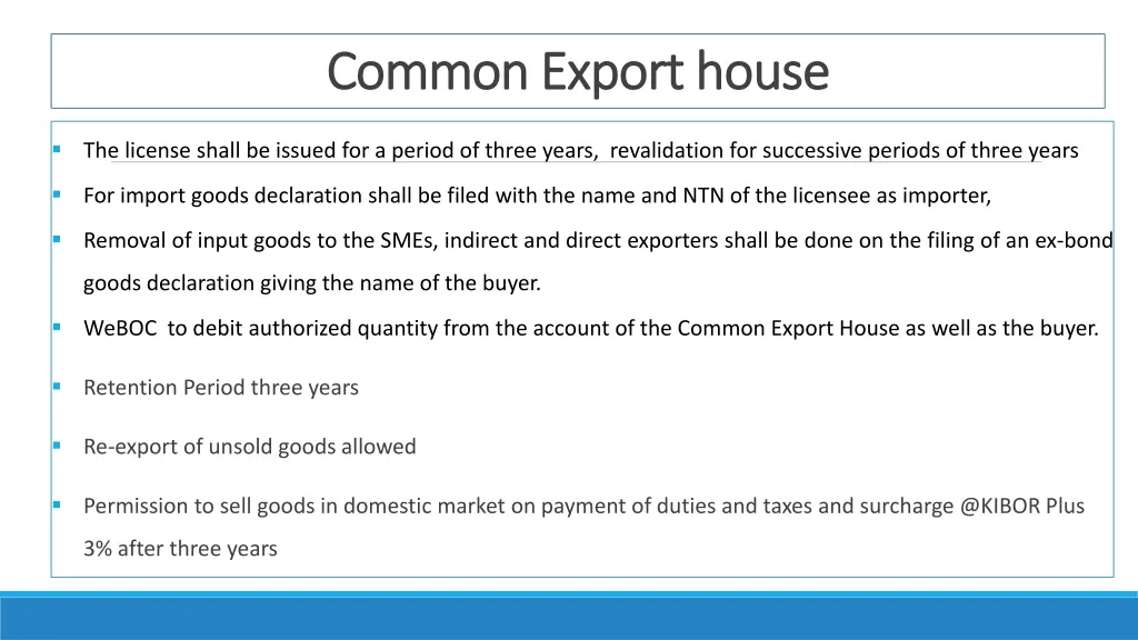 common export house common export house