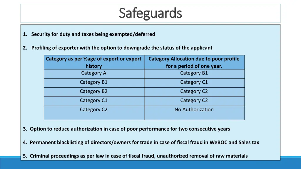 safeguards safeguards