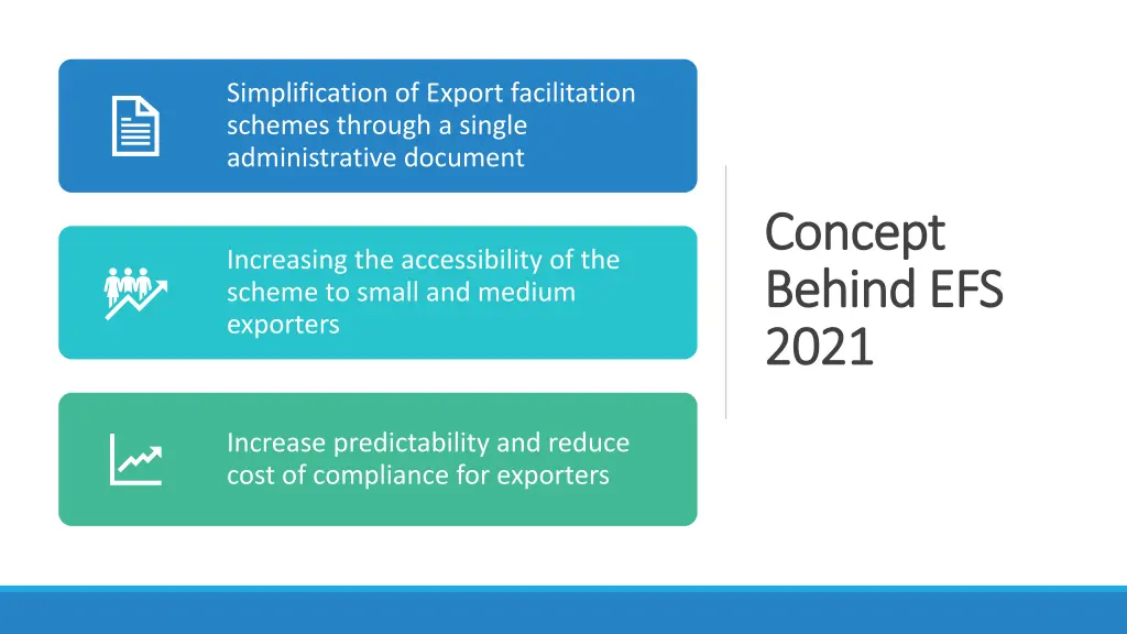 simplification of export facilitation schemes