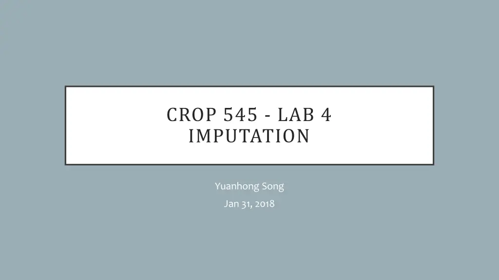 crop 545 lab 4 imputation
