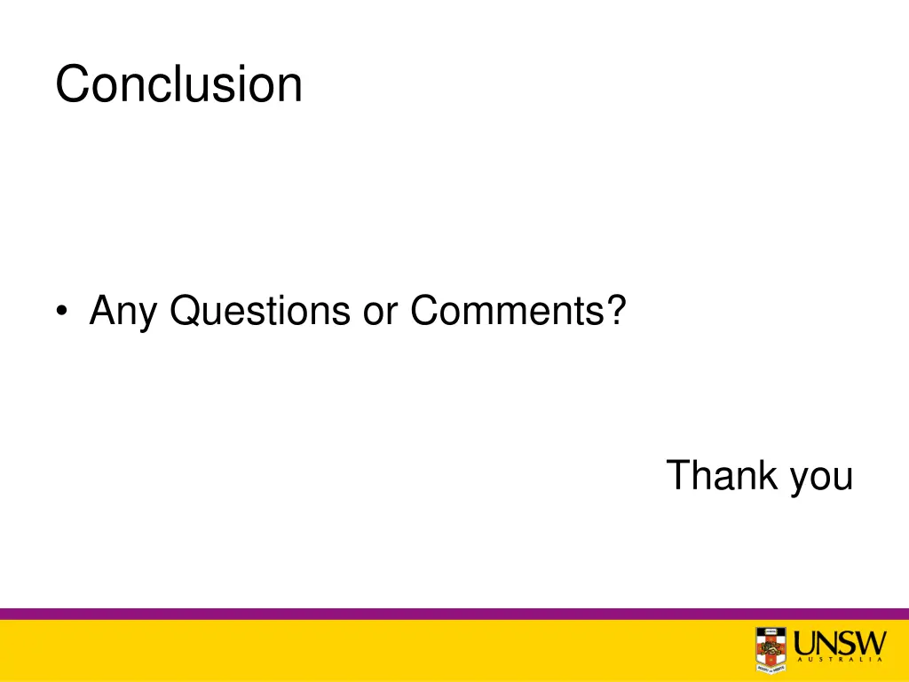conclusion