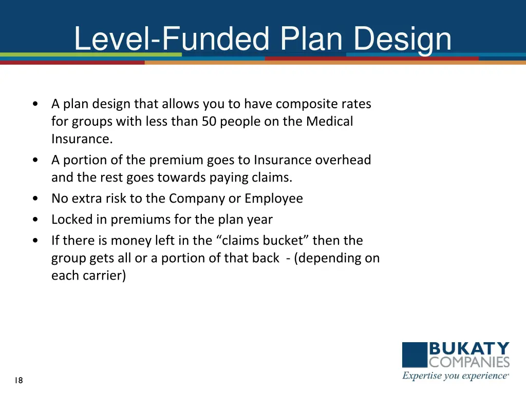 level funded plan design