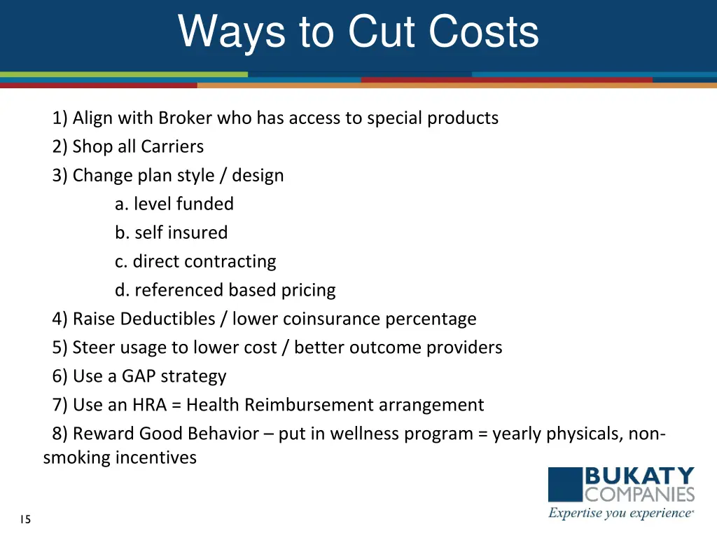 ways to cut costs