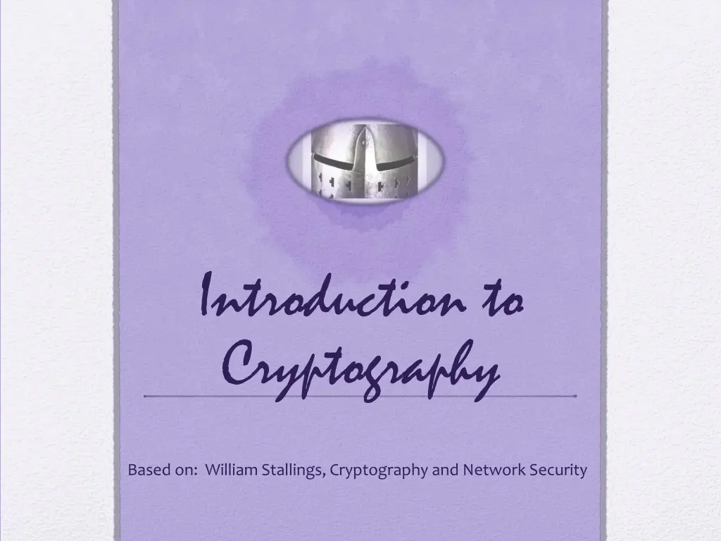 introduction to cryptography