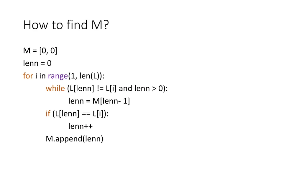 how to find m 1
