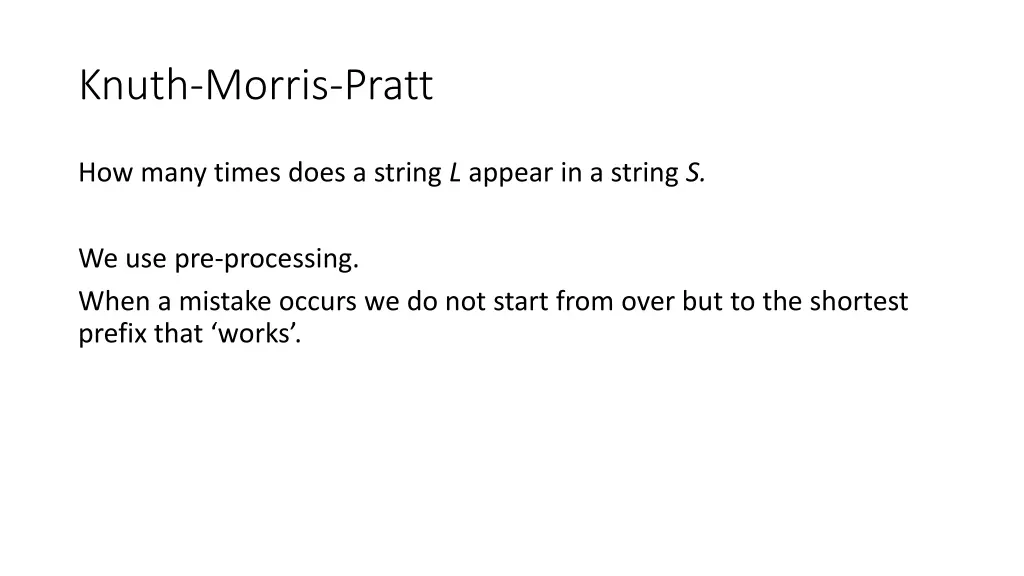 knuth morris pratt