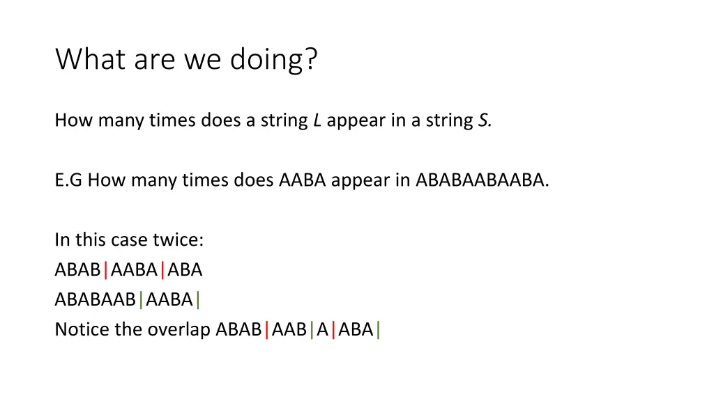 what are we doing