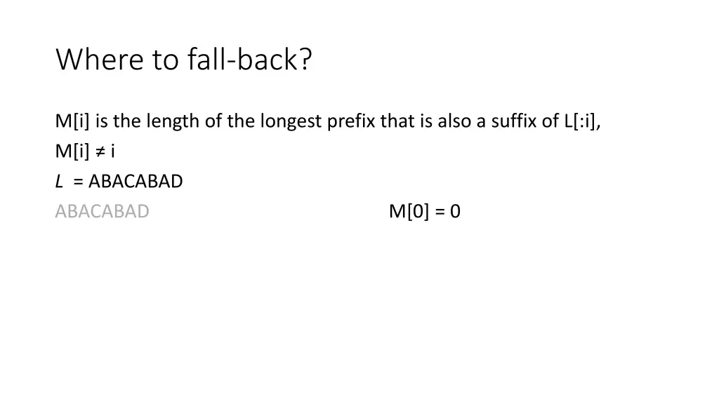where to fall back 1