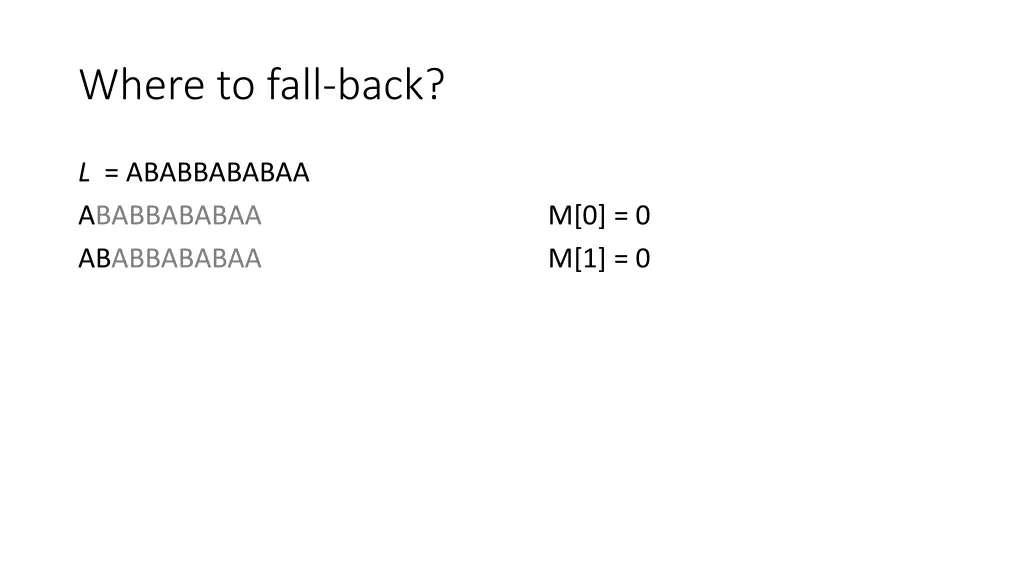 where to fall back 11