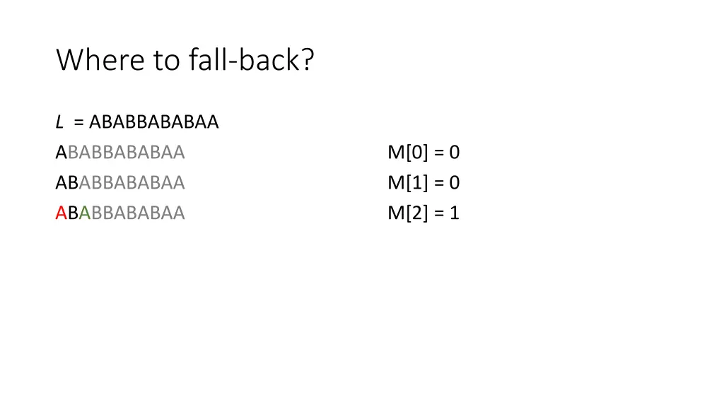 where to fall back 12
