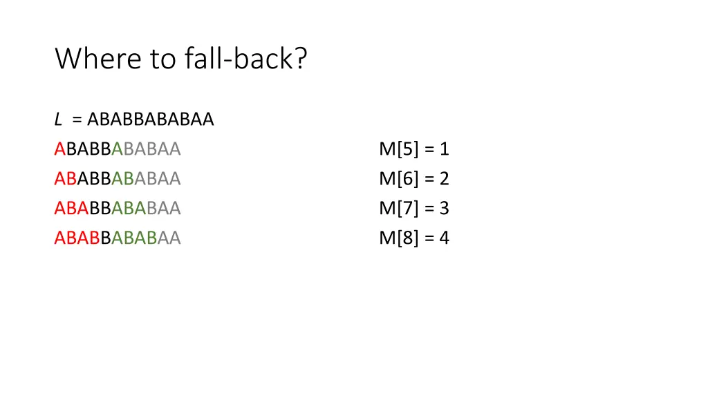 where to fall back 18
