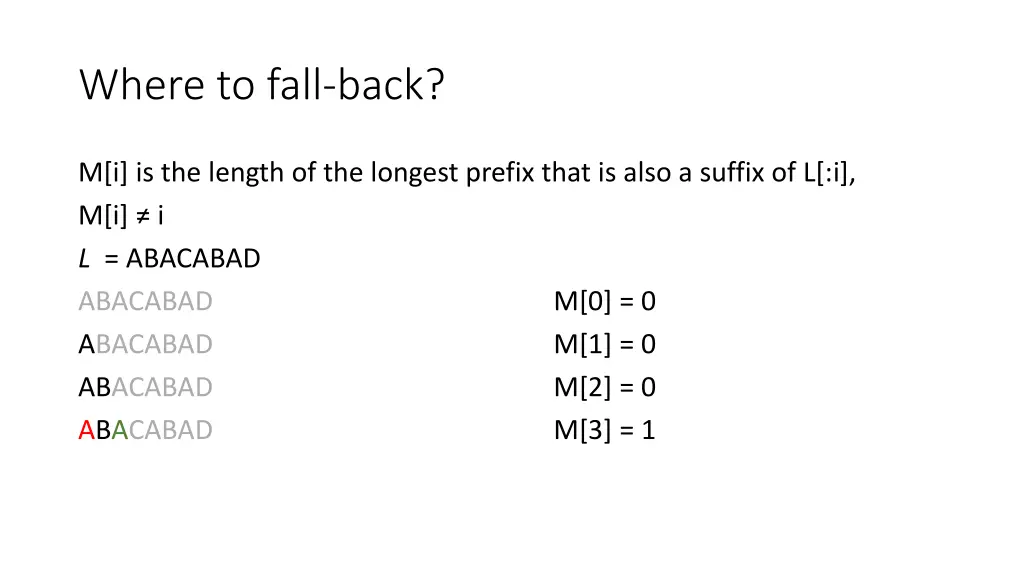 where to fall back 4
