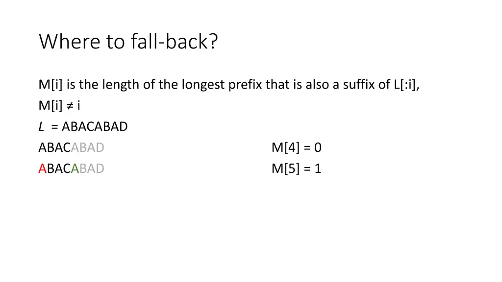where to fall back 6
