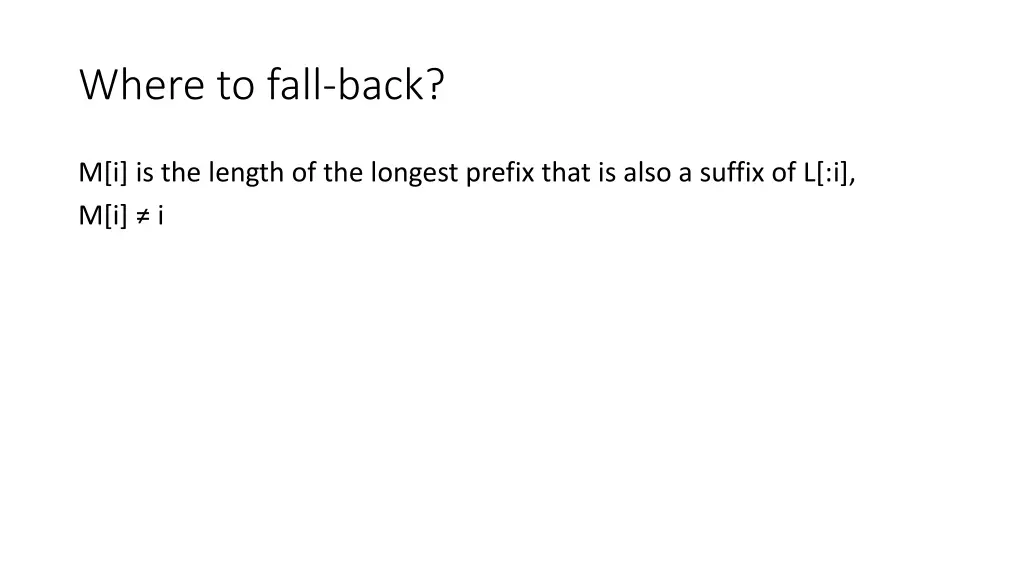 where to fall back