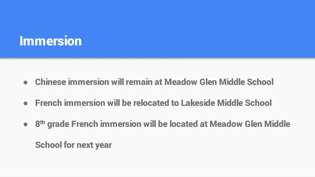 immersion