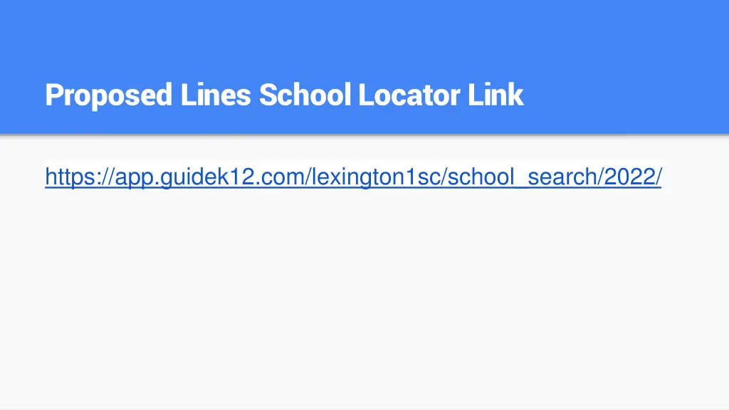 proposed lines school locator link