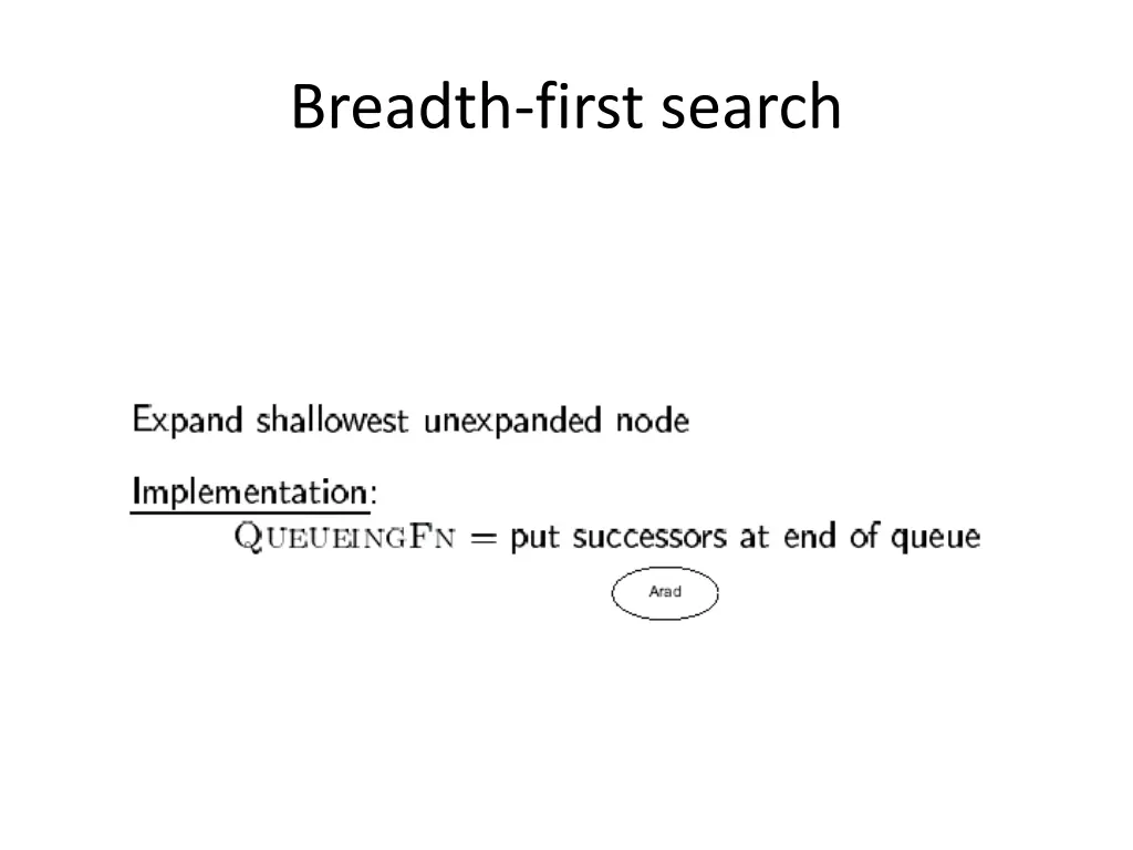 breadth first search